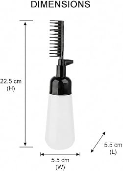 2-in-1 Hair Dye Applicator Bottle with Comb 🖤
