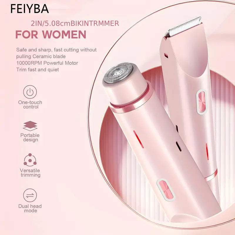 2in1 rechargeable womens trimmer