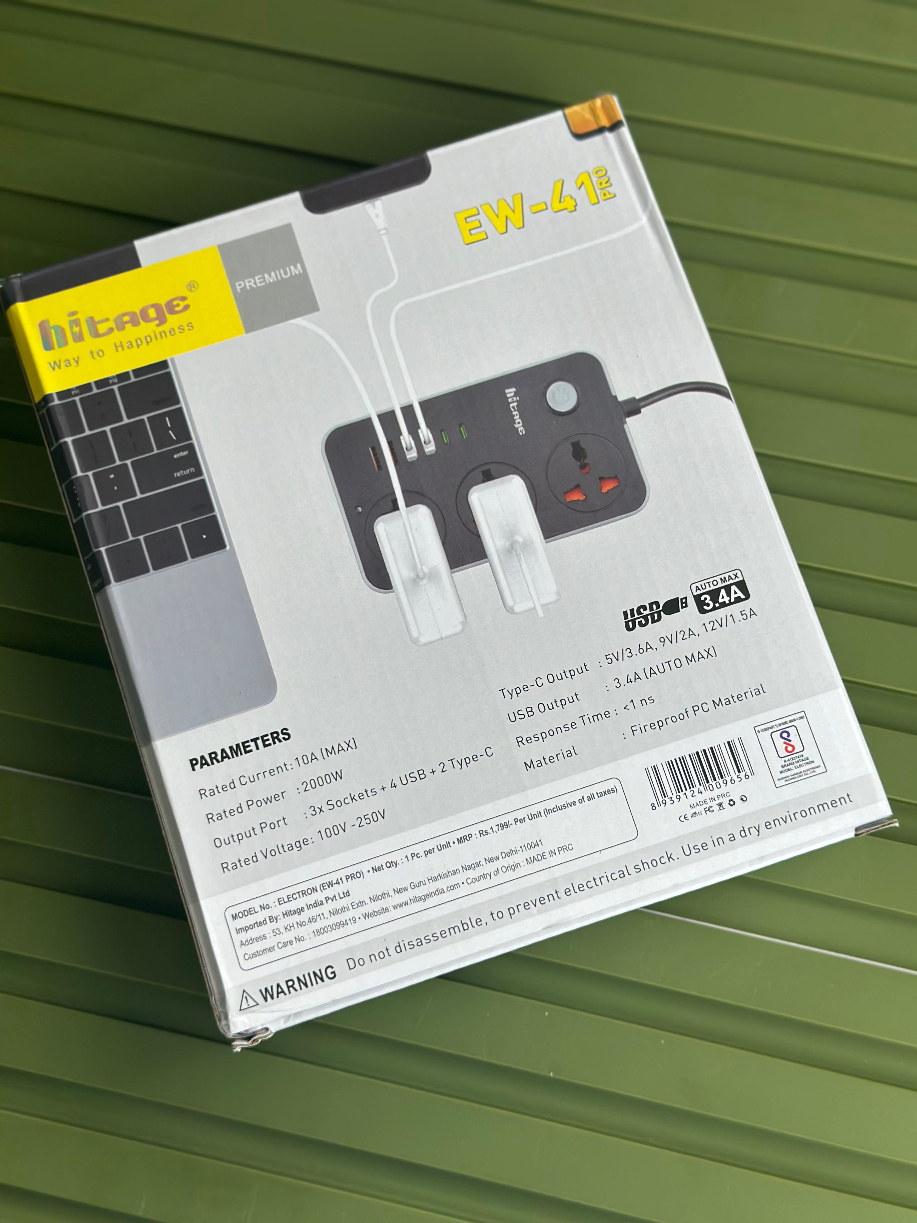 🔌 HITAGE 9-in-1 Power Strip 🔌