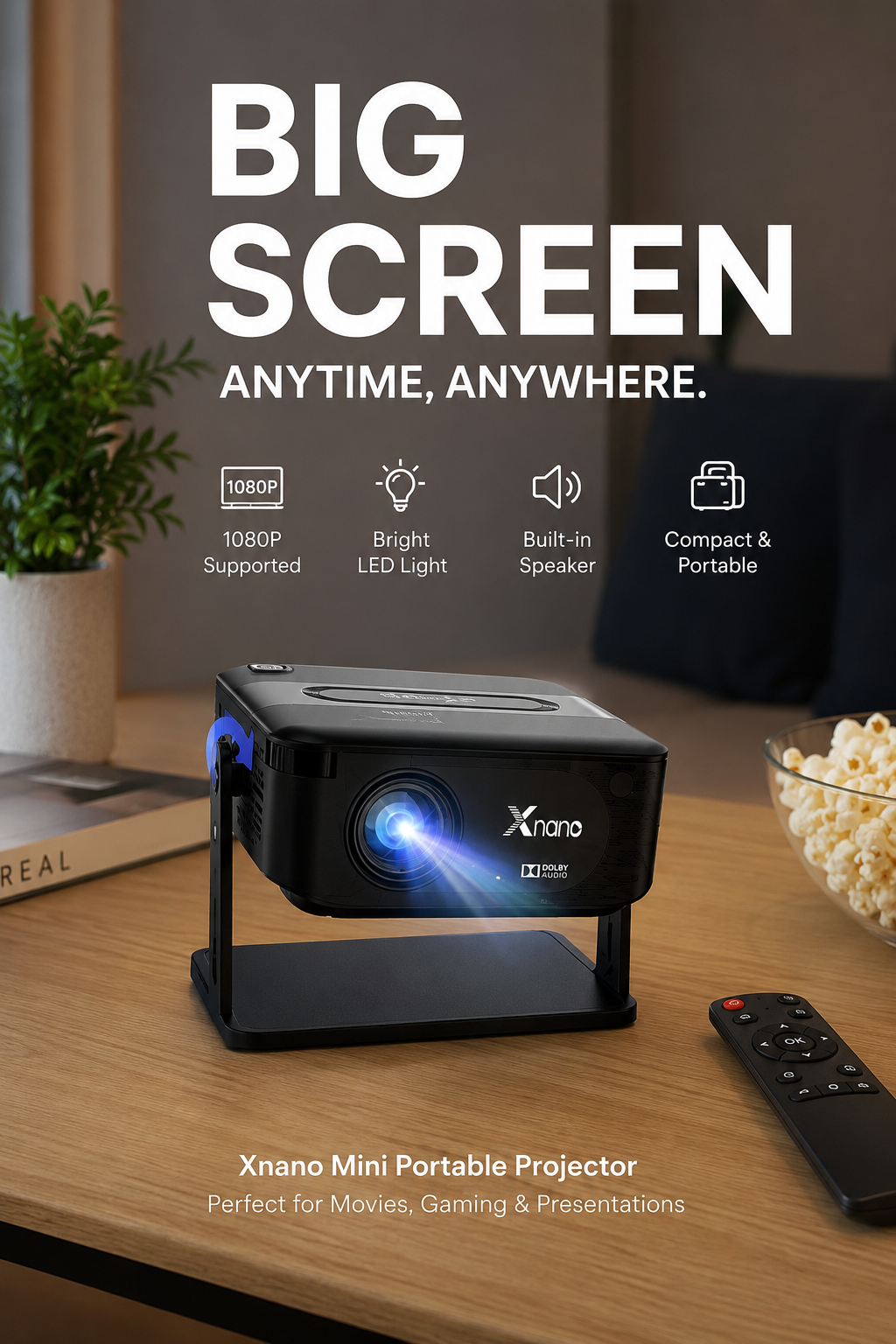 Xnano Mini Portable Projector